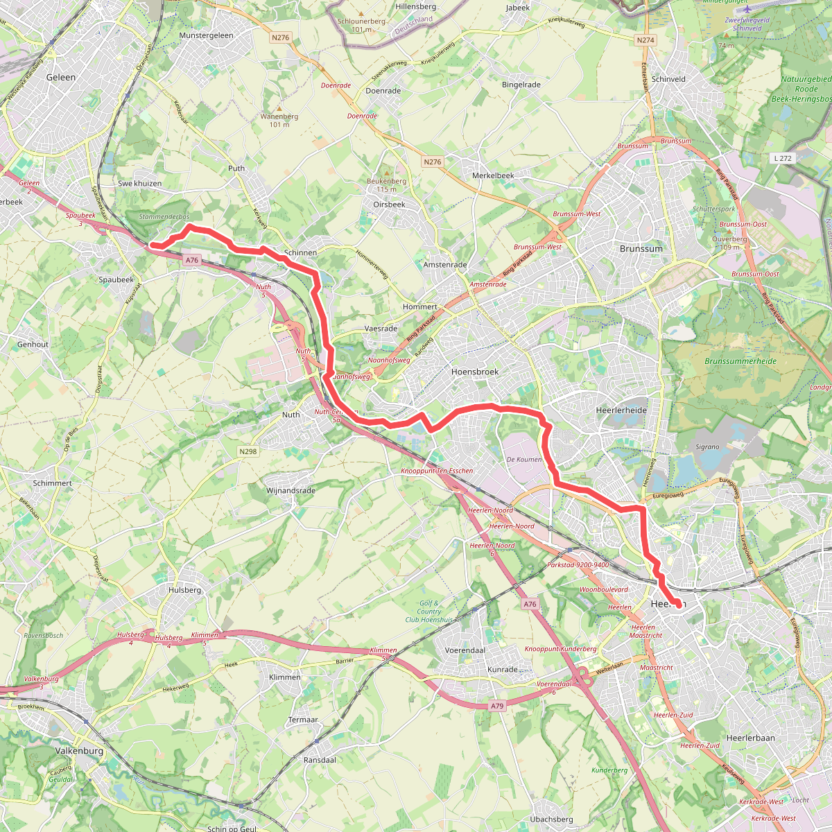 Heerlen - Spaubeek · Via Coriovallum etappe 1