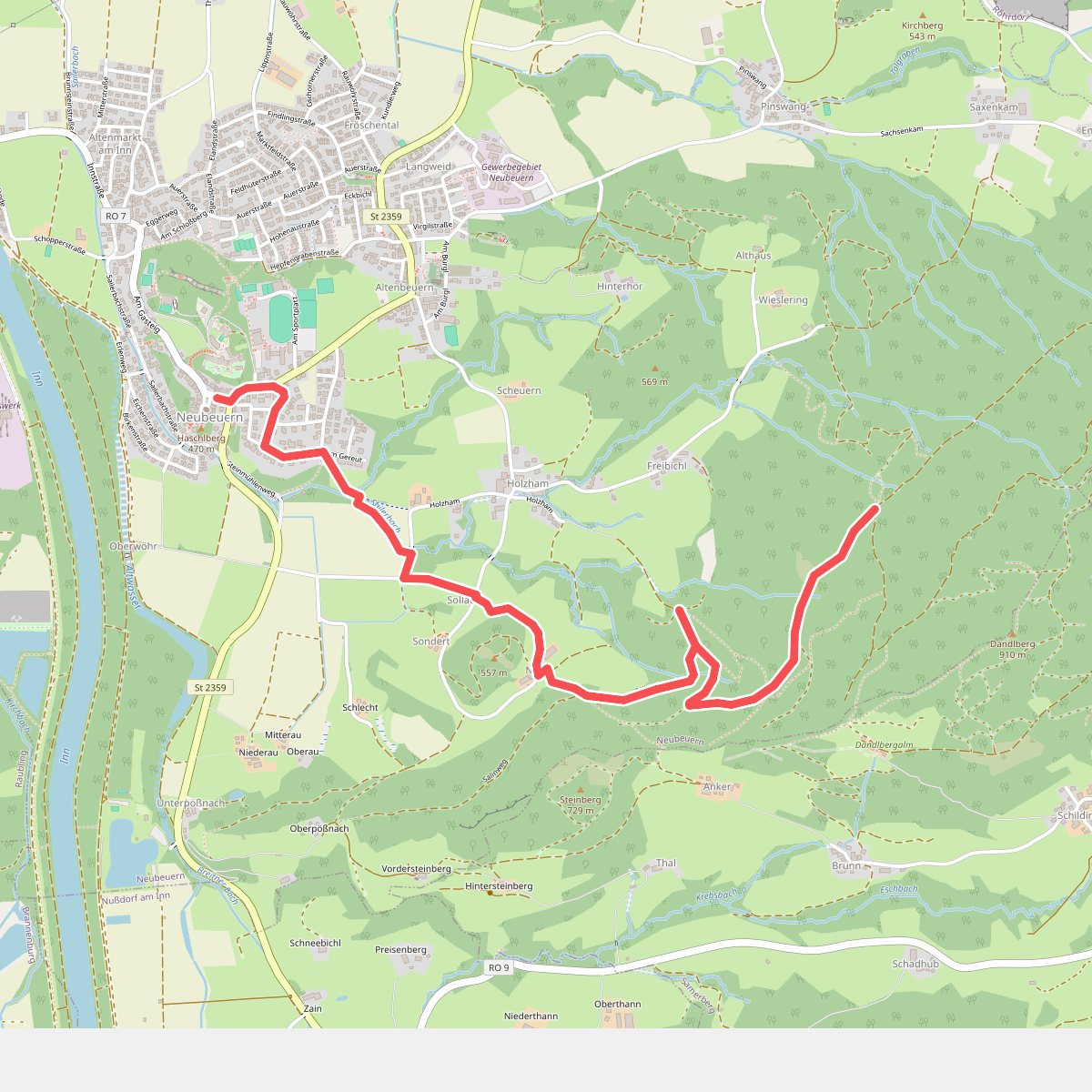 SalzAlpenWeg - SalzAlpenZuweg Neubeuern