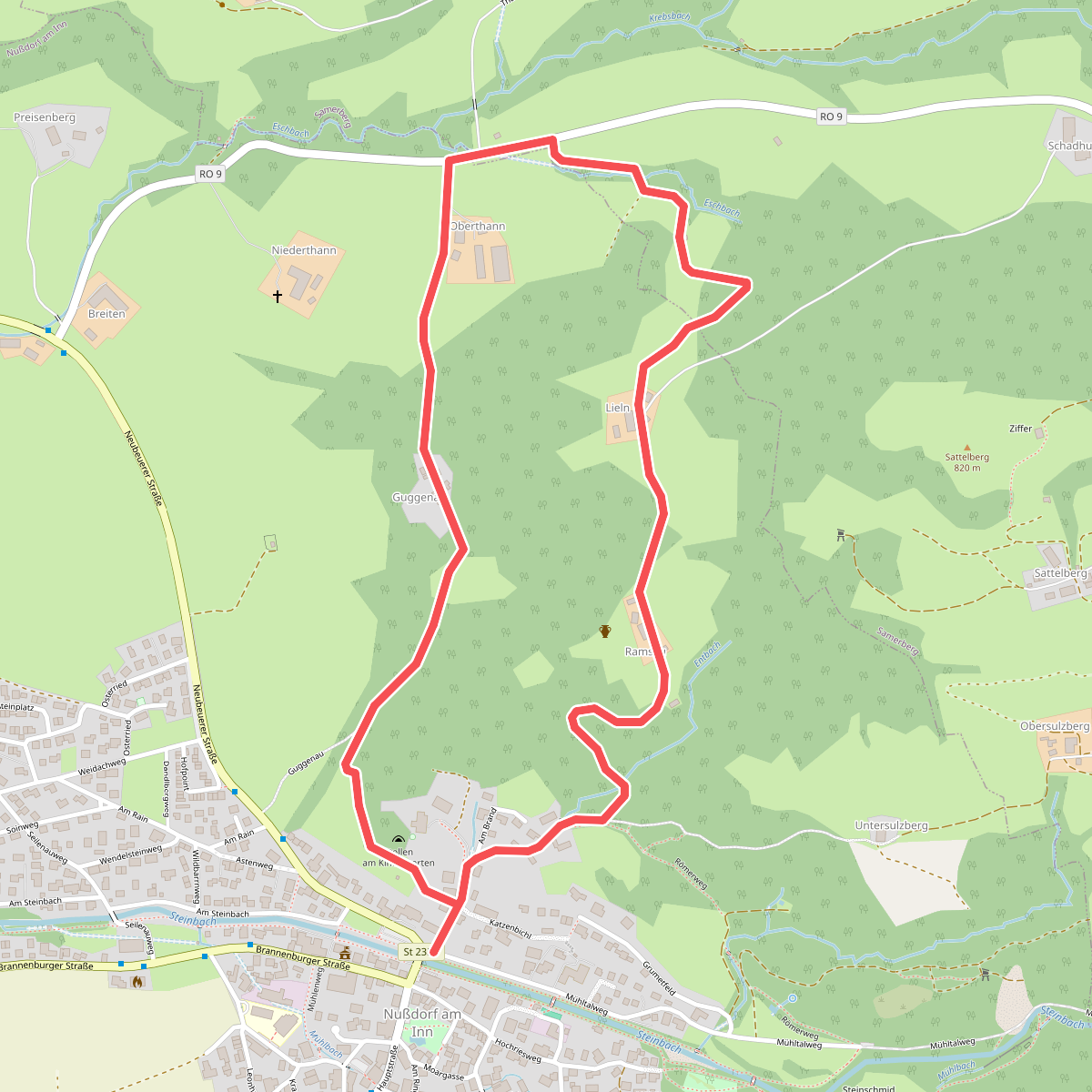 Wanderweg 4 - Nußdorf