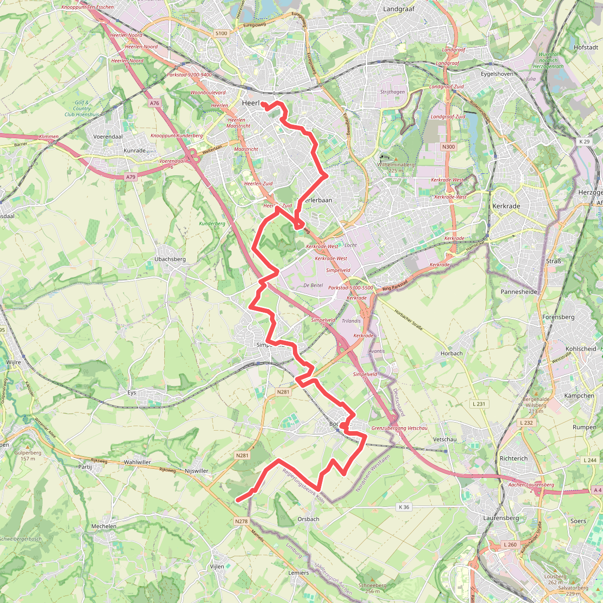 Mamelis - Heerlen · Via Coriovallum etappe 4