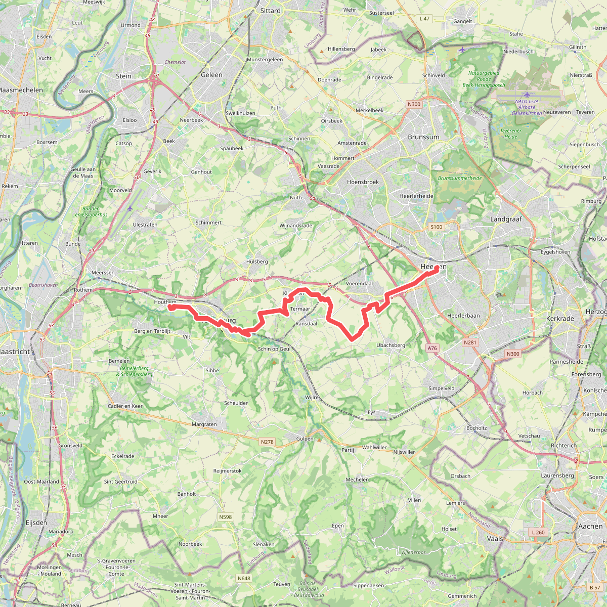 Heerlen - Houthem · Via Coriovallum etappe 5