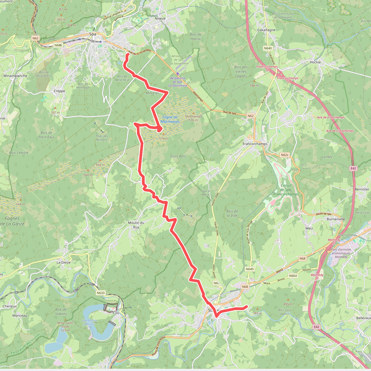 Spa - Stavelot · GR5 etappe 20