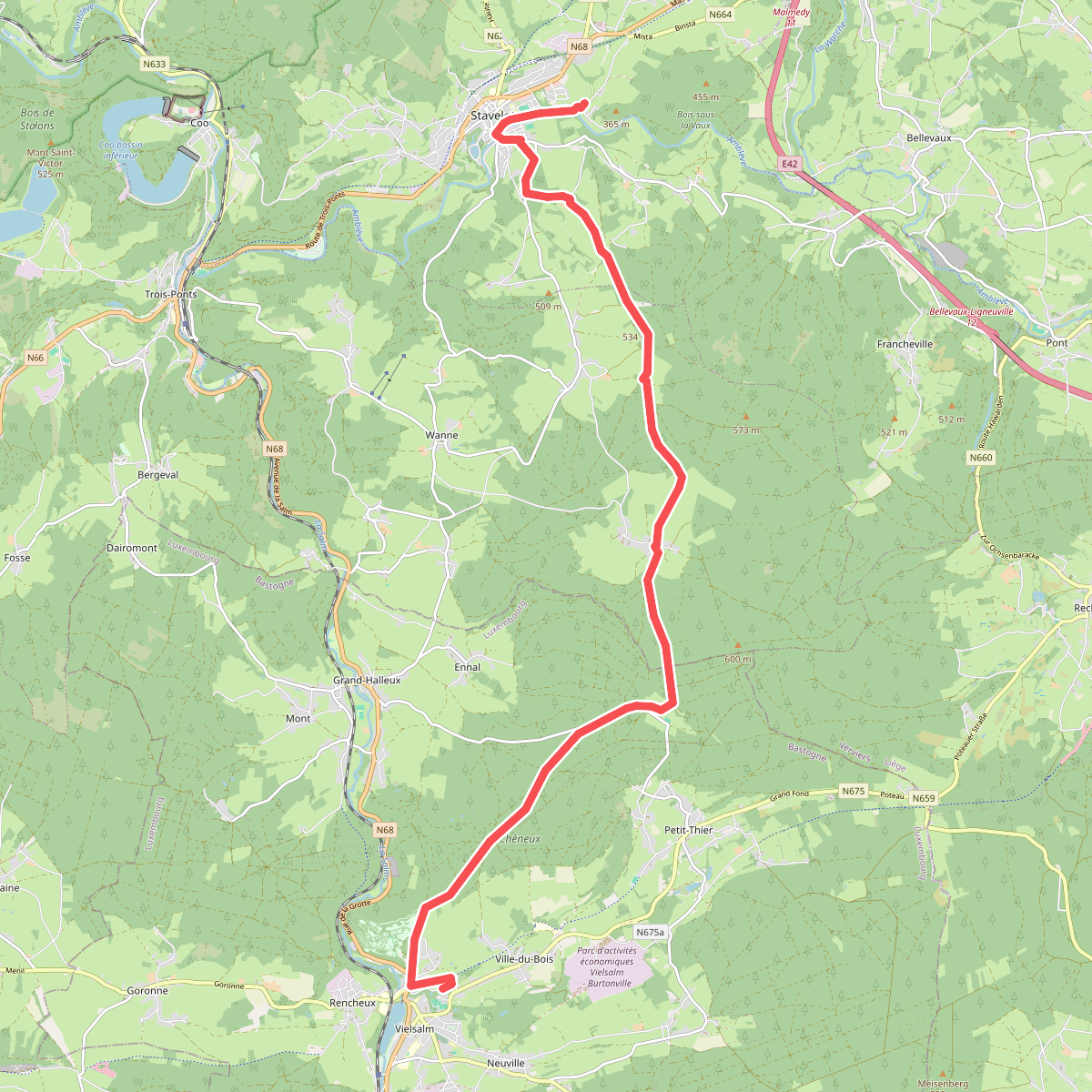 Stavelot - Vielsalm · GR5 etappe 21