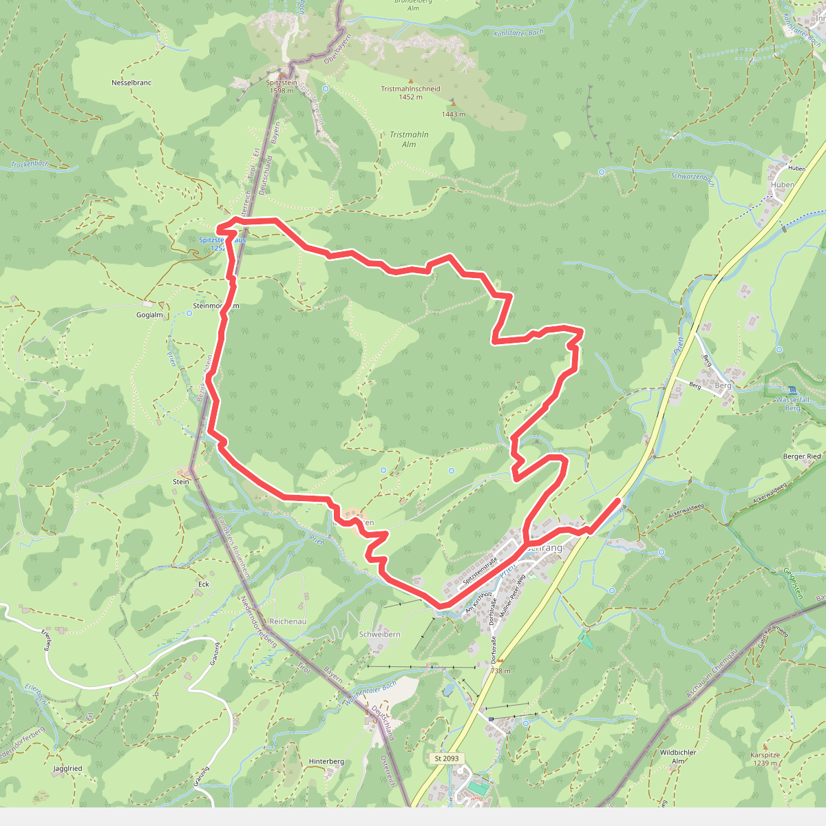 Wanderweg 6 - Von Sachrang zum Spitzstein