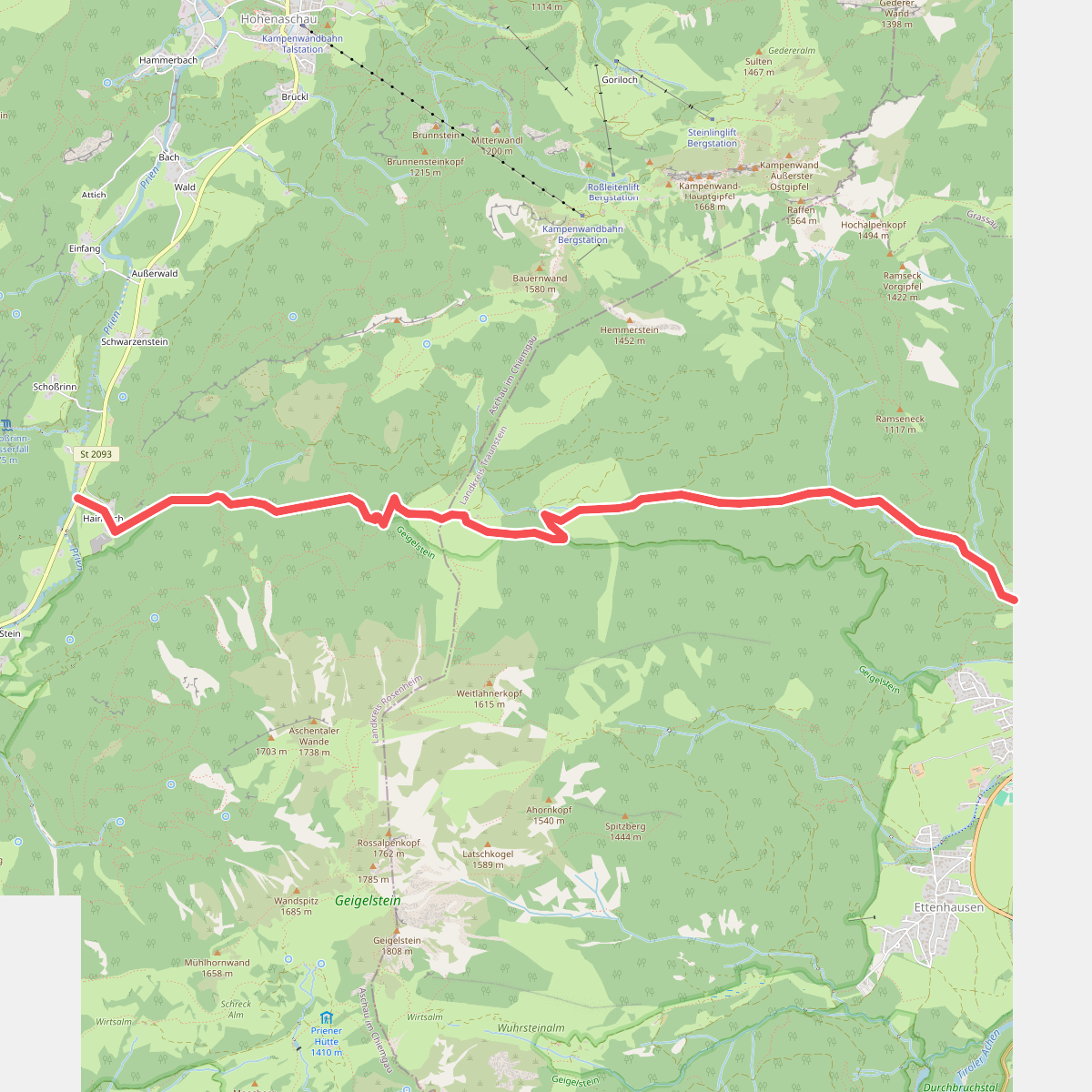 Wanderweg 206 - Chiemgauer Alpen