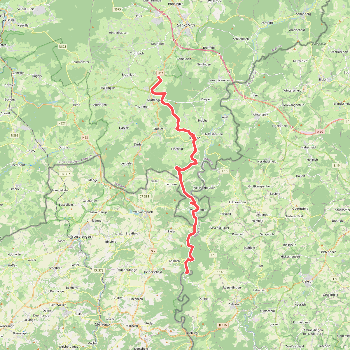 Grüfflingen - Tintesmühle · GR5 etappe 23