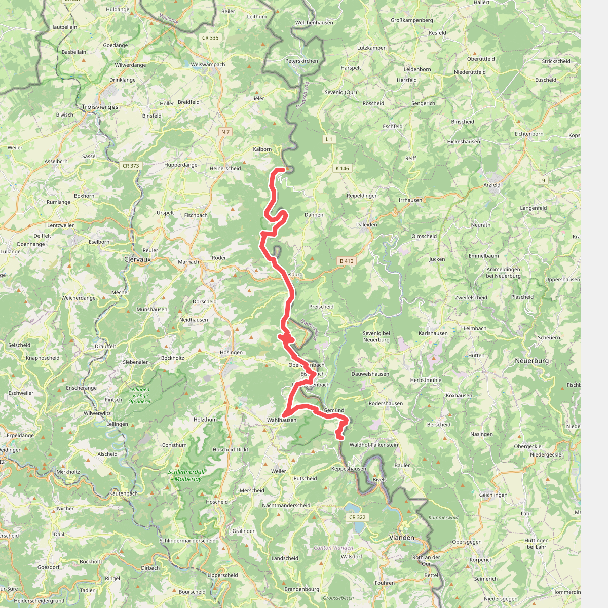 Tintesmühle - Stolzembourg · GR5 etappe 24