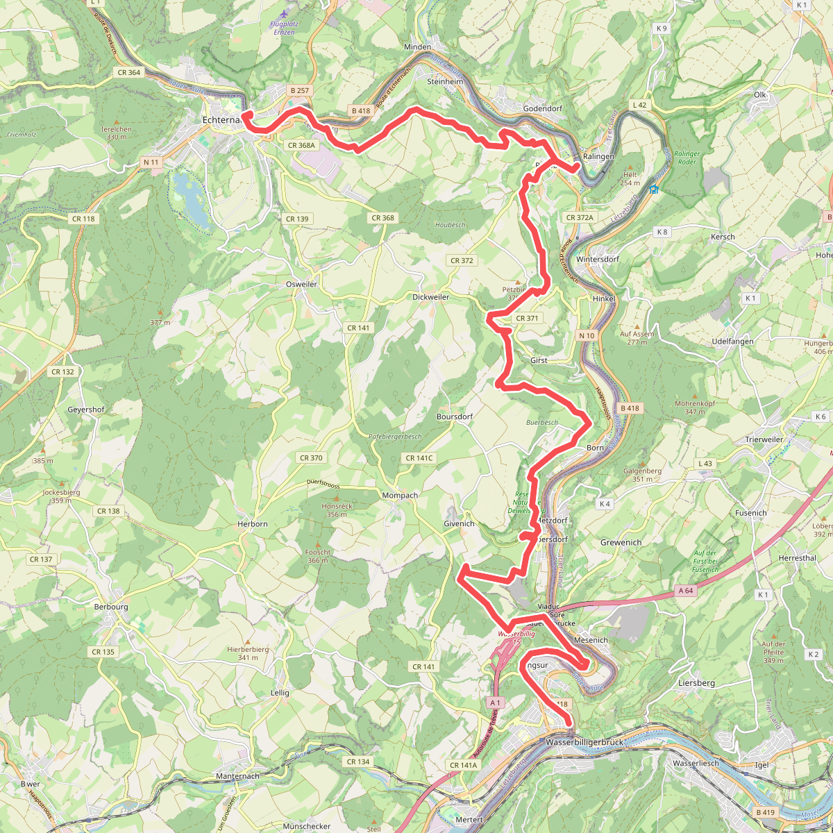 Echternach - Wasserbillig · GR5 etappe 28