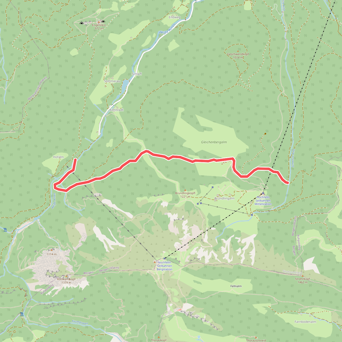 Wanderweg 17 - Hochfelln