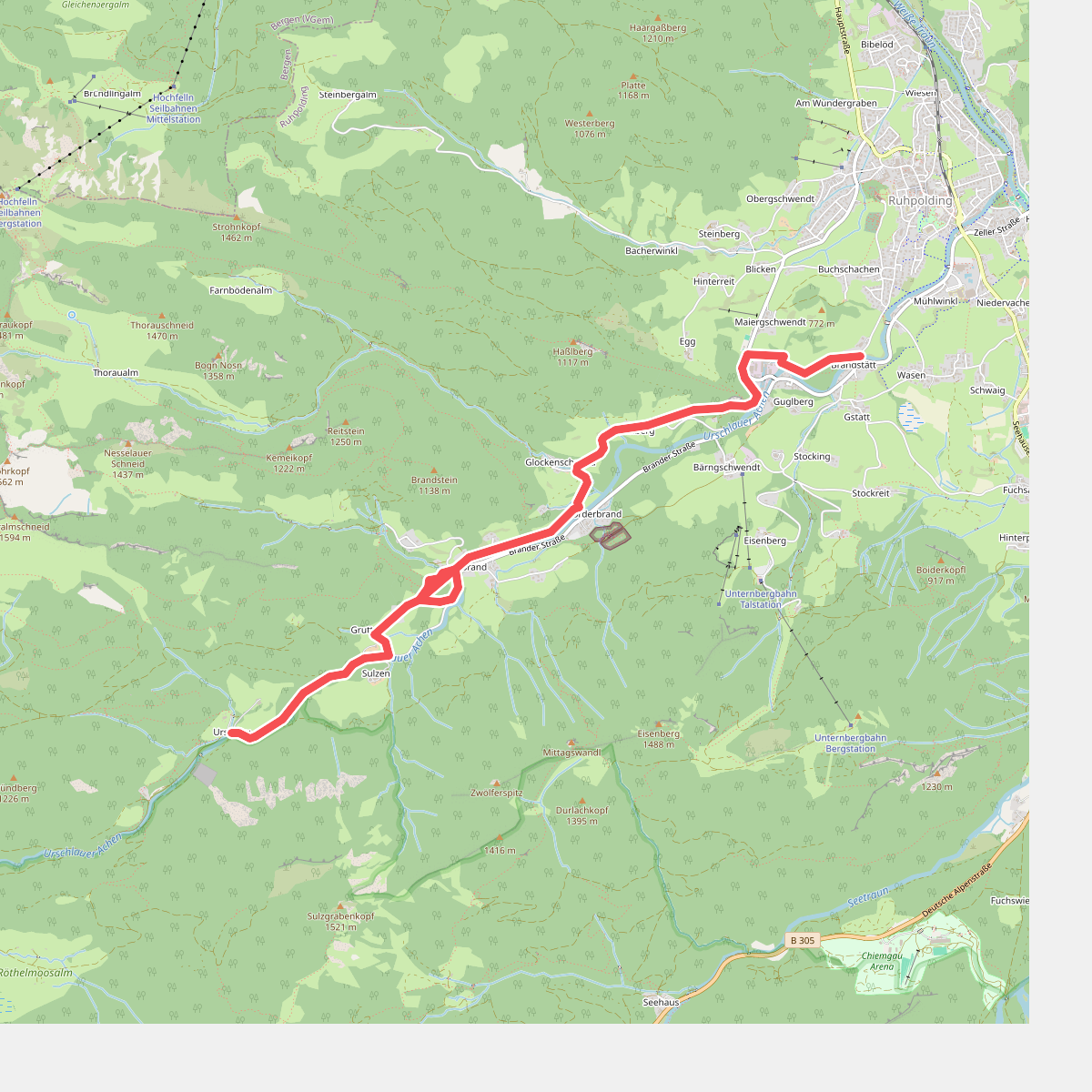 Wanderweg 50 - Urschlau - Ruhpolding