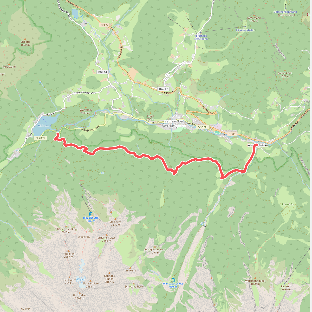 Wanderweg 61 (Schattseitweg)