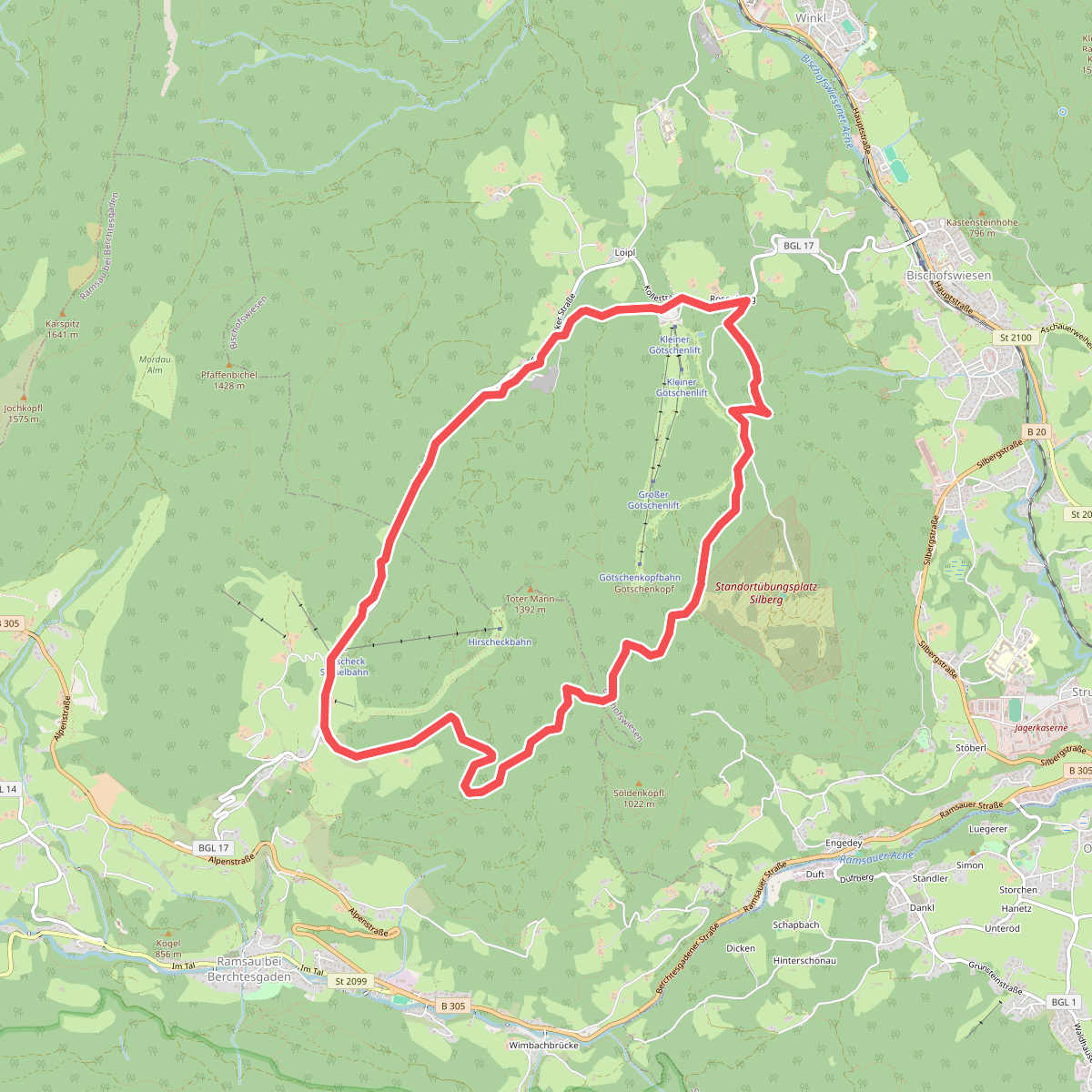 Wanderweg 70 (Rund um den Toten Mann)