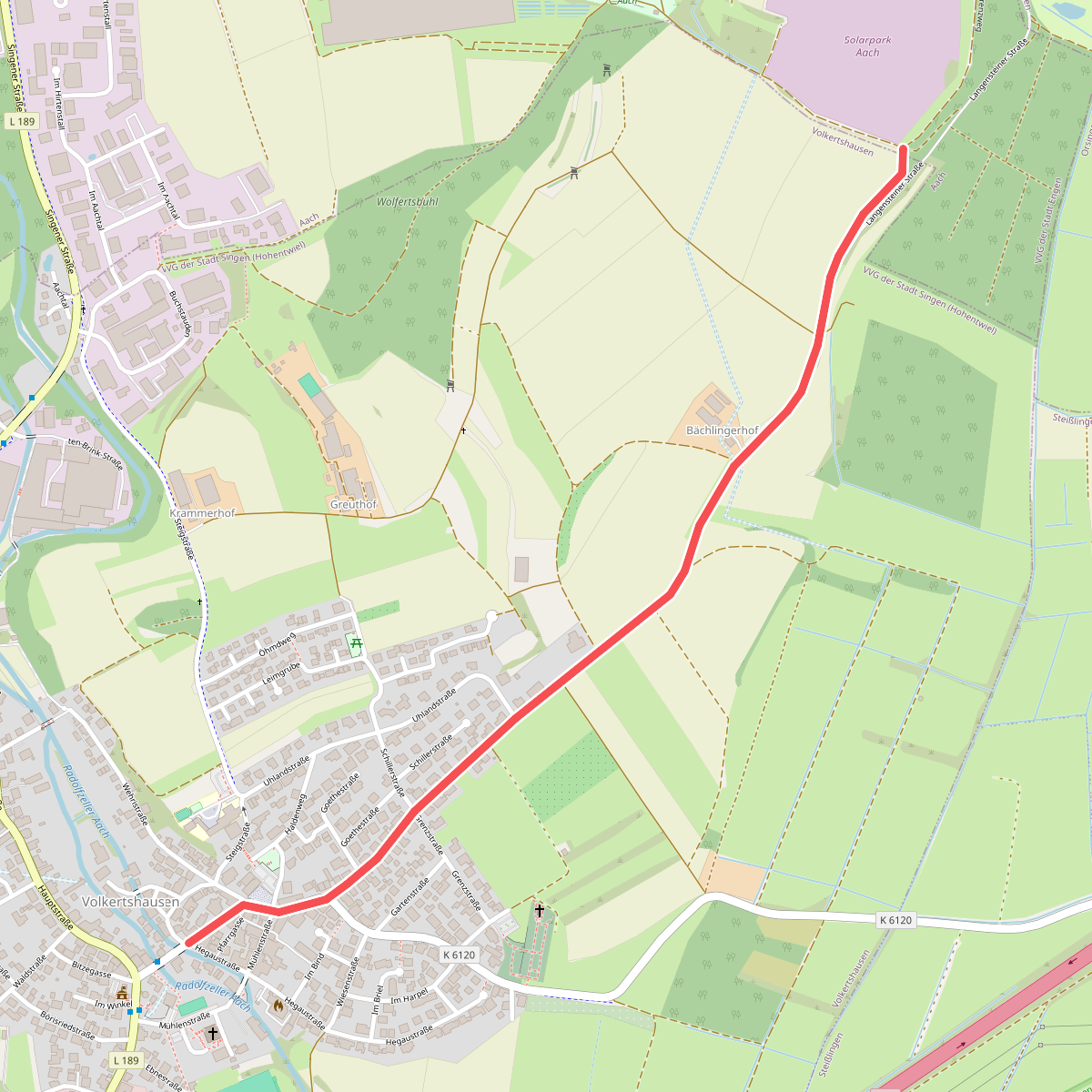 Volkertshausen Ortsmitte - Hau