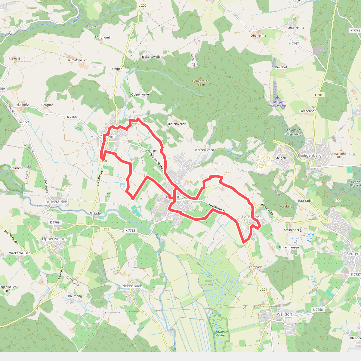 Apfelrundweg Frickingen - Altheim - Leustetten