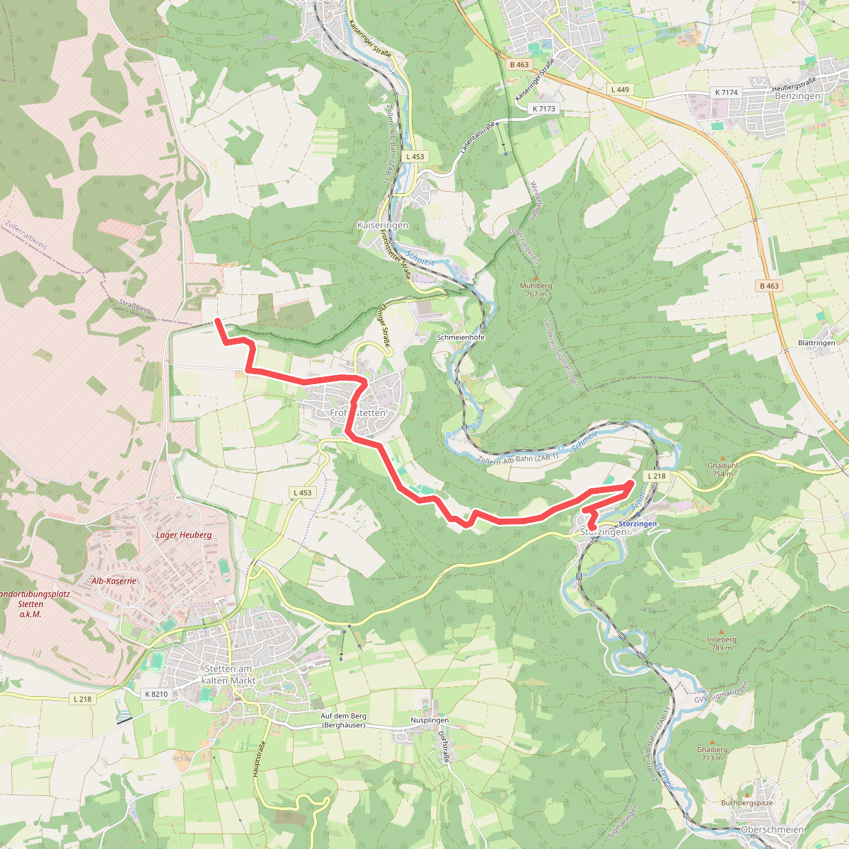 Nebenweg - Frohnstetten - Storzingen