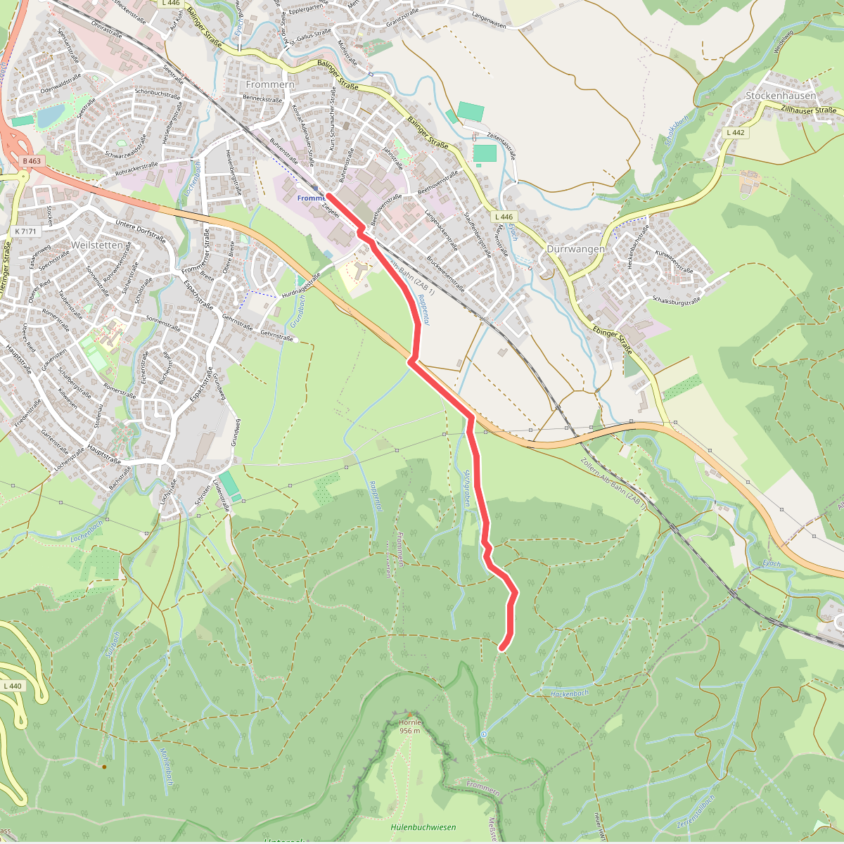 Blaues Dreieck Frommern - HW1