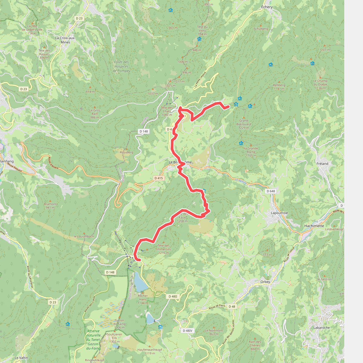Faurupt - Lac Blanc · GR5 etappe 51