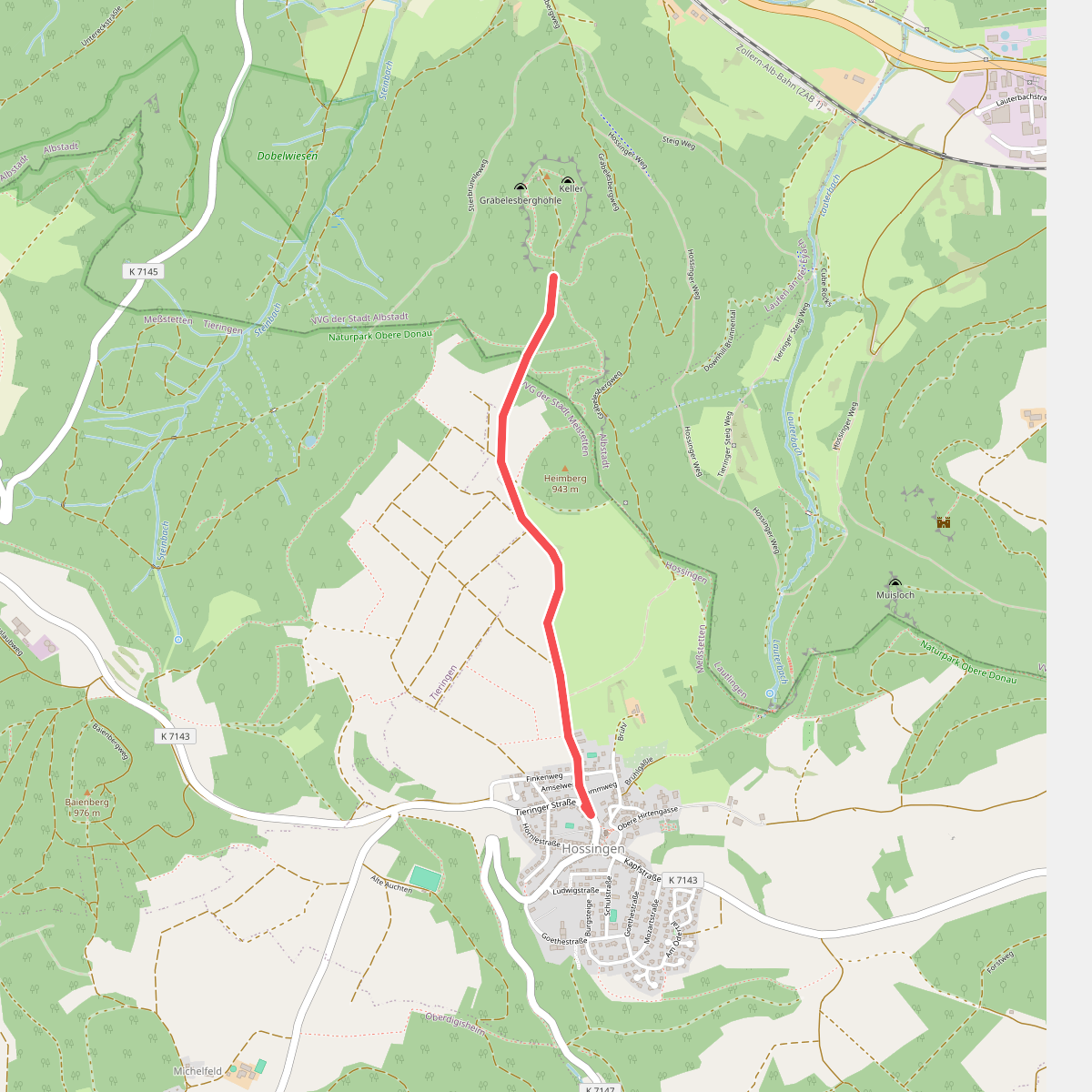 rote Raute Hossingen - Keltenschanze