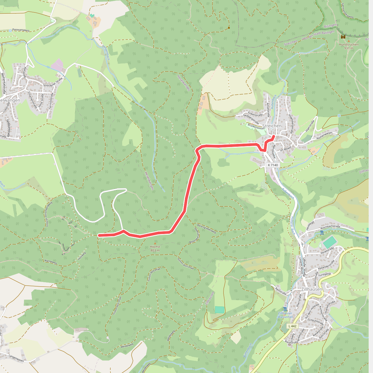 Streichen - Höchst