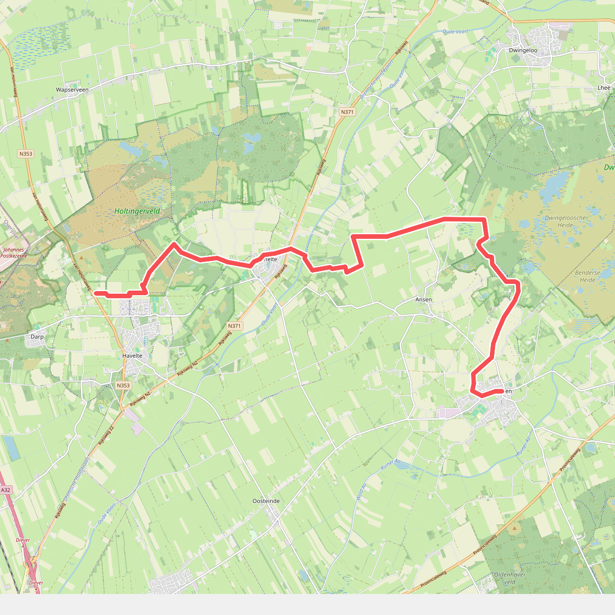 Ruinen - Holtingerveld · Drenthepad etappe 2