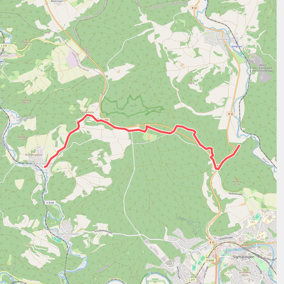 rote Gabel Oberschmeien - Nollhof B463/B32