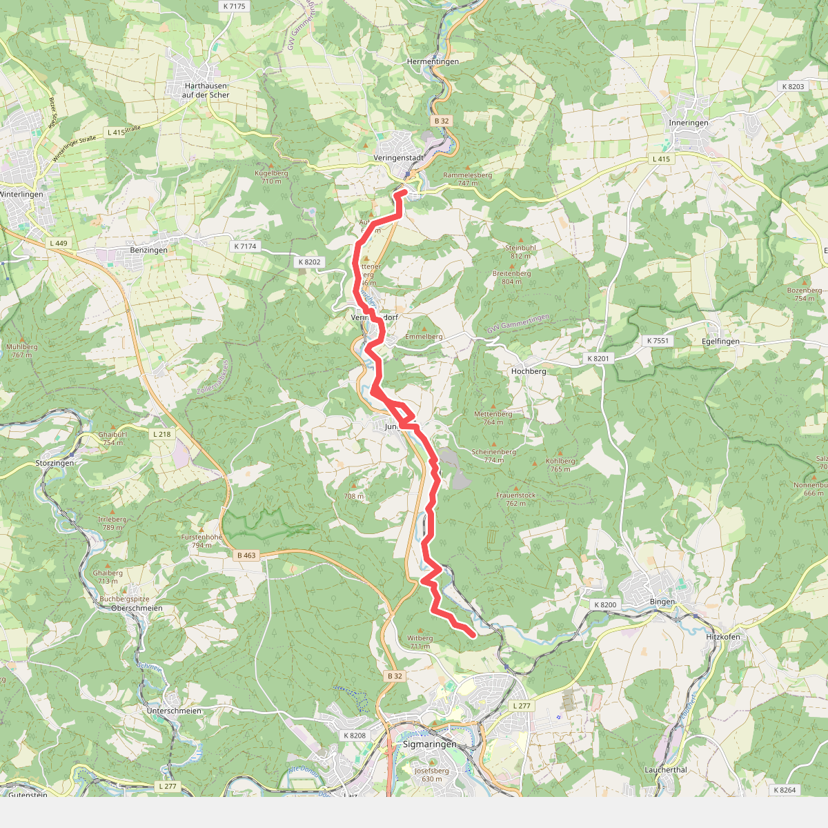 Veringenstadt - Sigmaringen HW2
