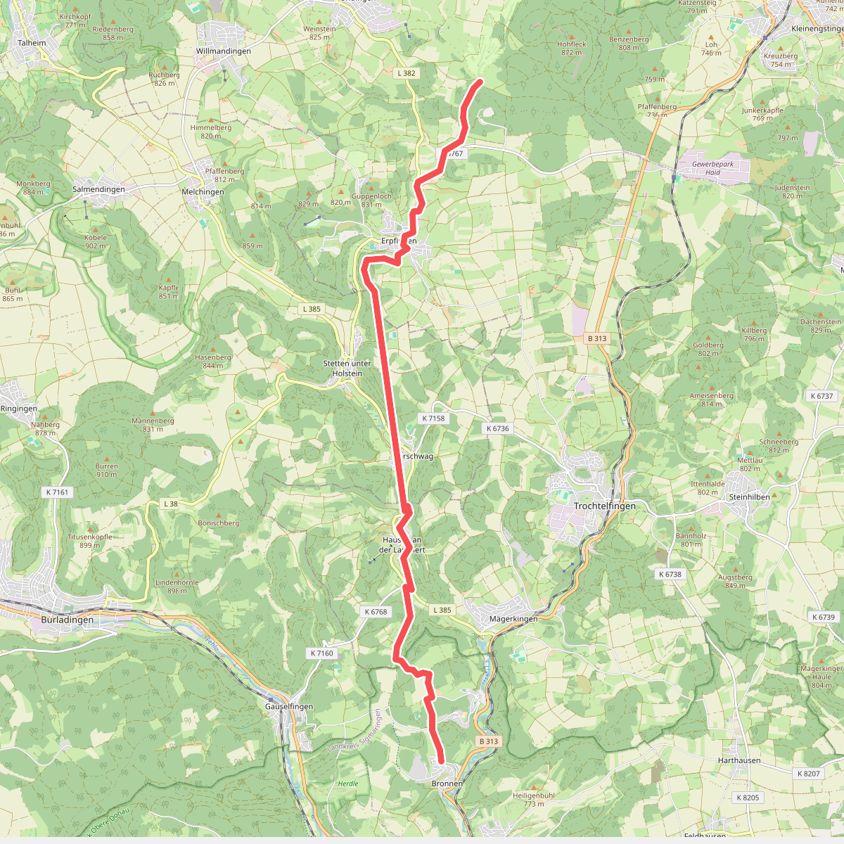 Zugangsweg - Bärenhöhle Erpfingen Hörschwang Bronnen