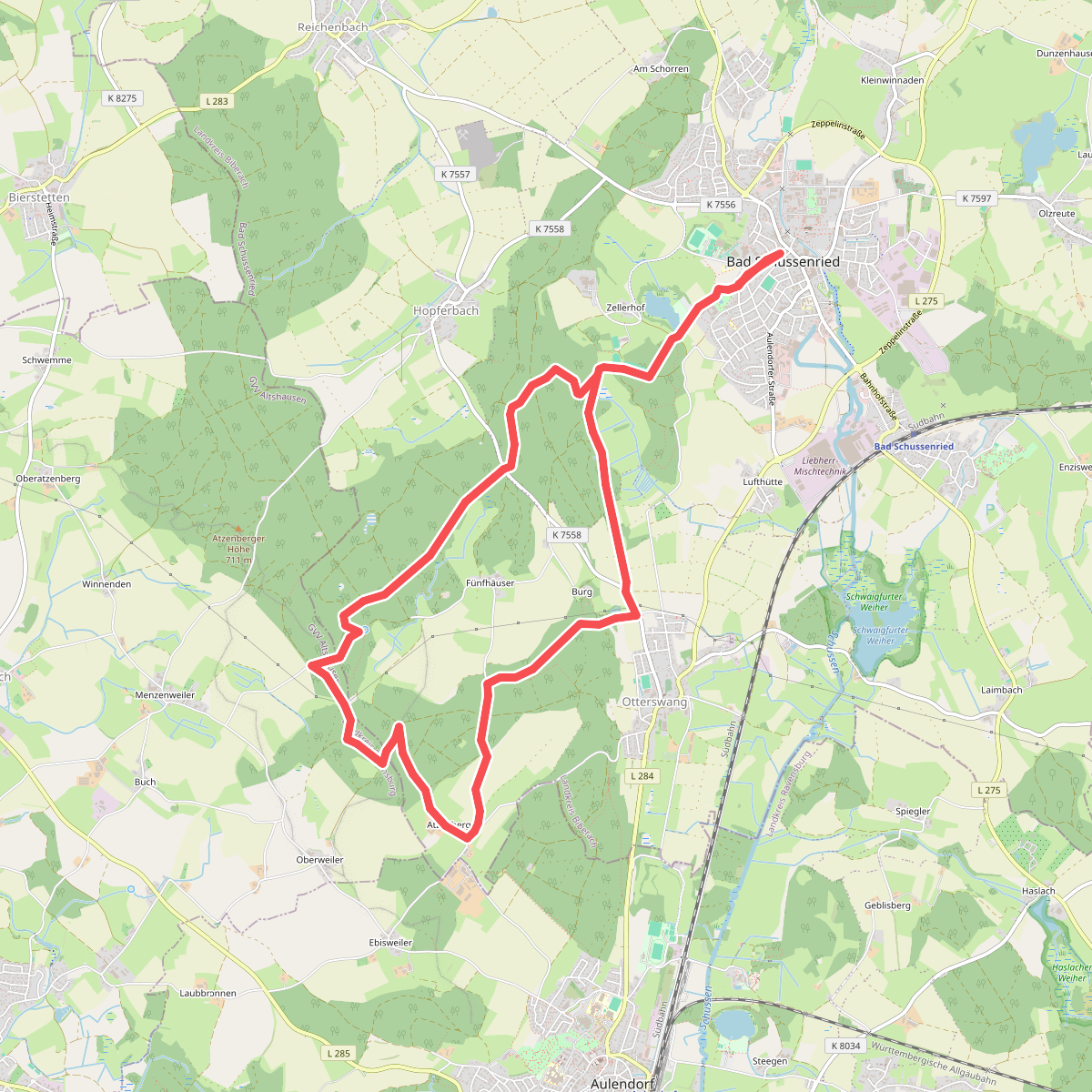 Bad Schussenried: Wanderweg 1