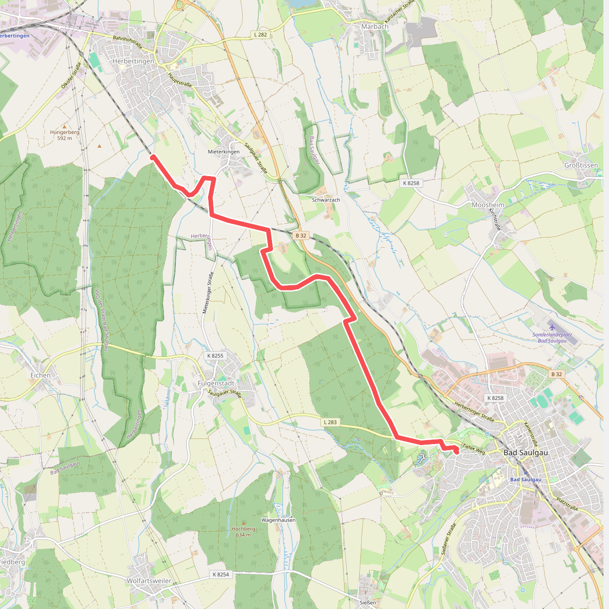 blaue Raute Herbertingen - Bad Saulgau