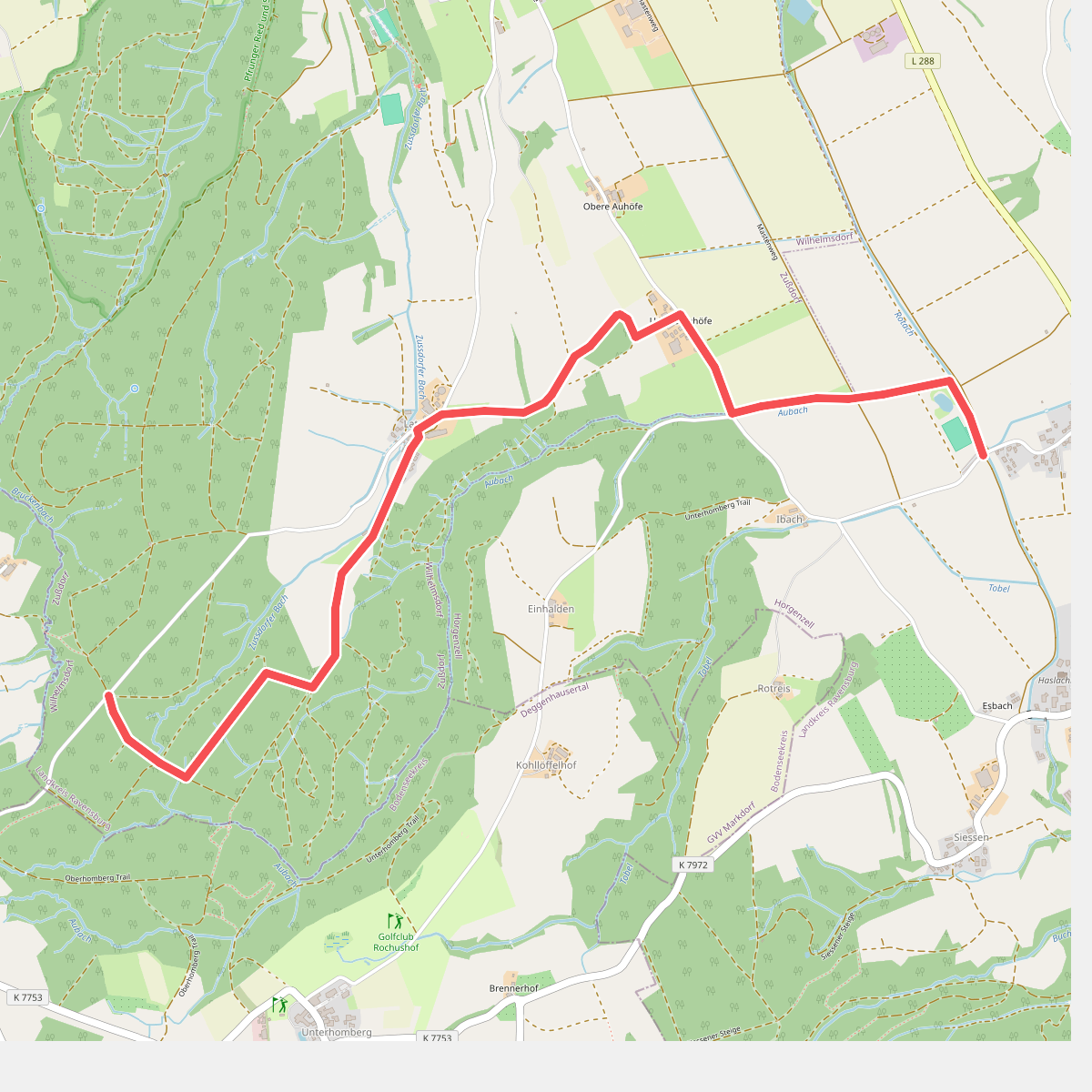 Querweg des Schwäbischen Albvereins (roter Punkt)