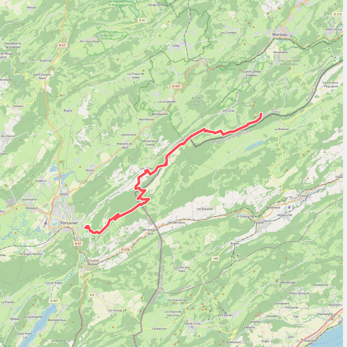 Cabane du Mont Châteleu - Pontarl... · GR5 etappe 65