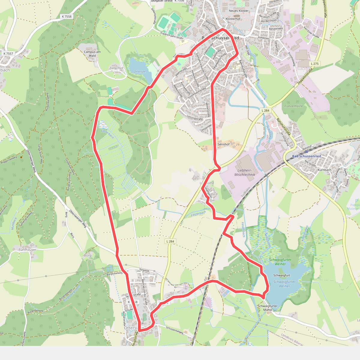 Bad Schussenried: Wanderweg 4