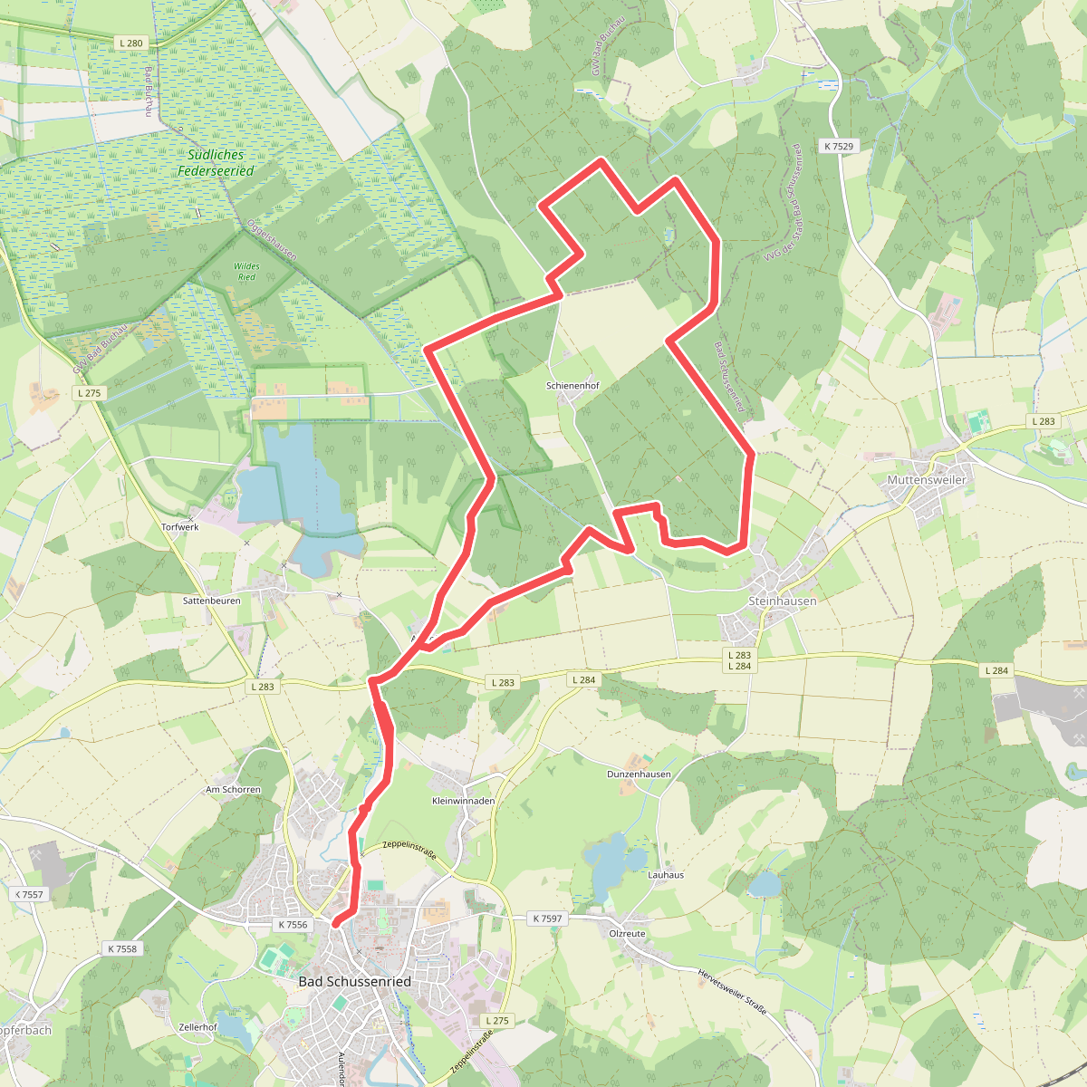 Bad Schussenried: Wanderweg 7