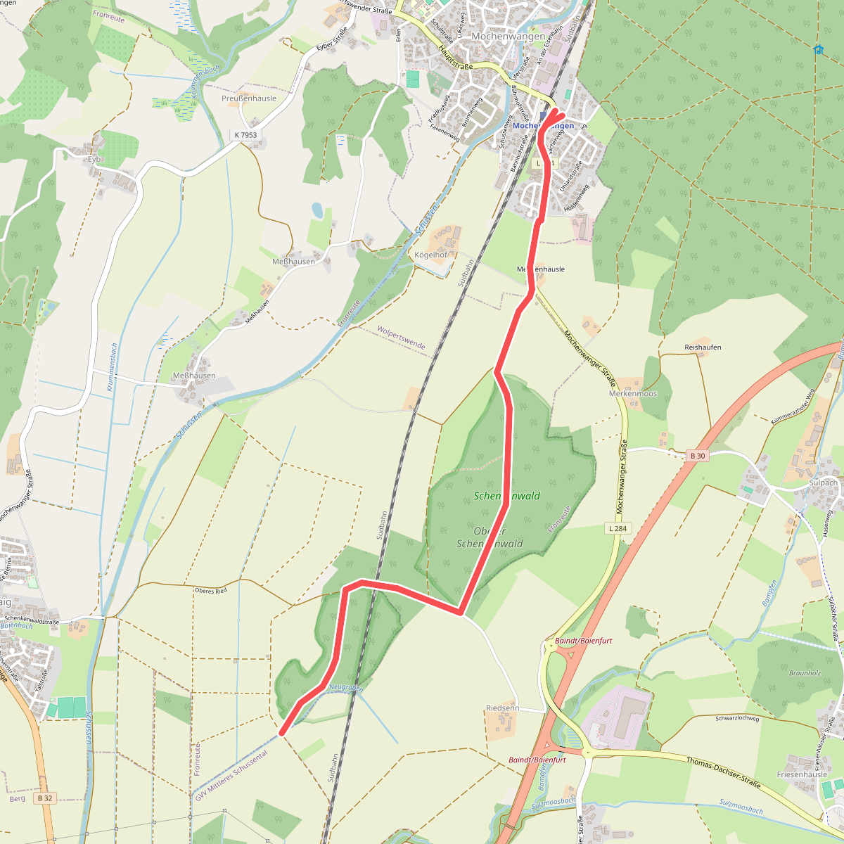 Mochenwangen - Schenkenwald