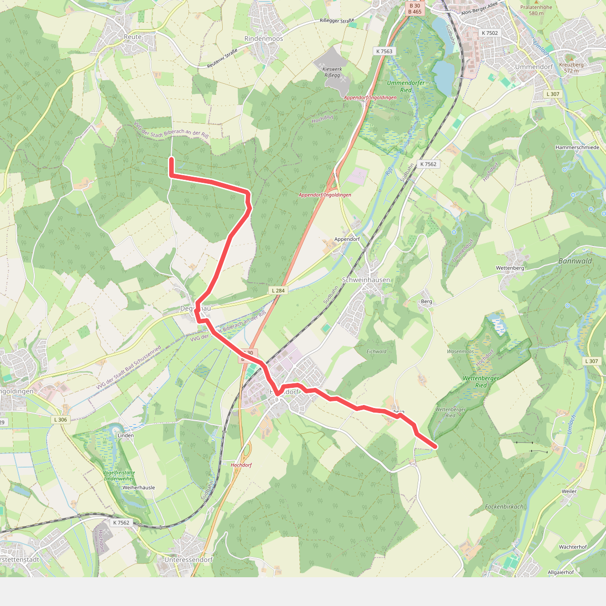 Querweg des Schwäbischen Albvereins (blauer Punkt)