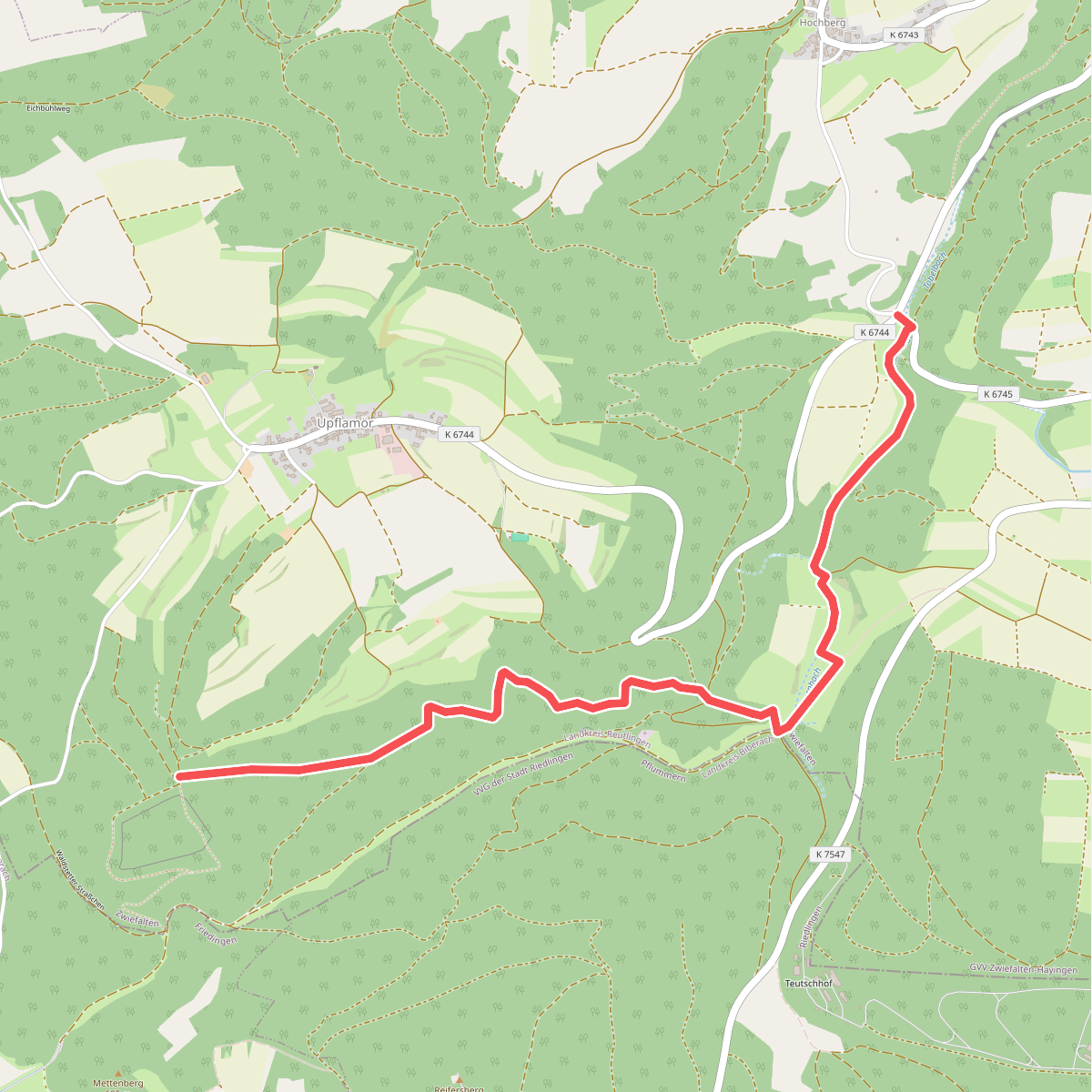 rote Gabel Heuneburg-Zwiefalten