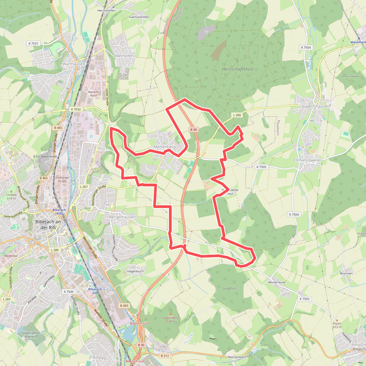 Biber-Wanderweg Mettenberg