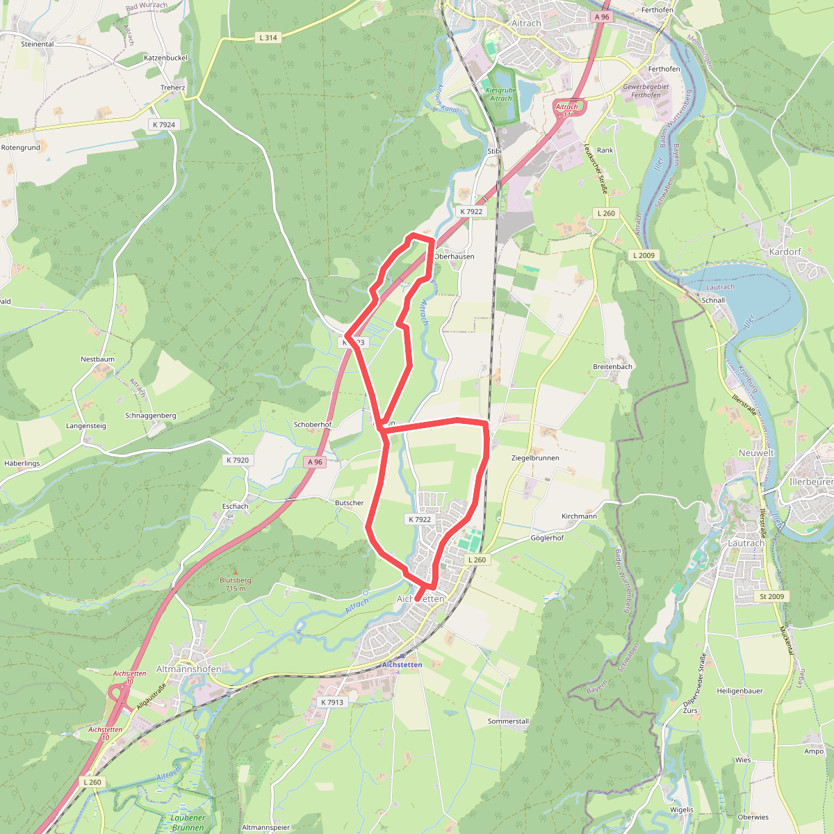16 - Rieden - Oberhausen - Goldöschhof - Hardsteig