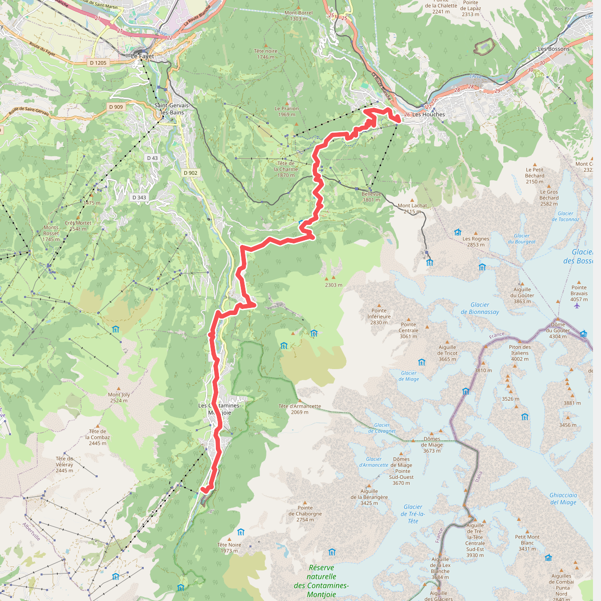 Les Houches - Les Contamines-Mont... · GR5 etappe 80