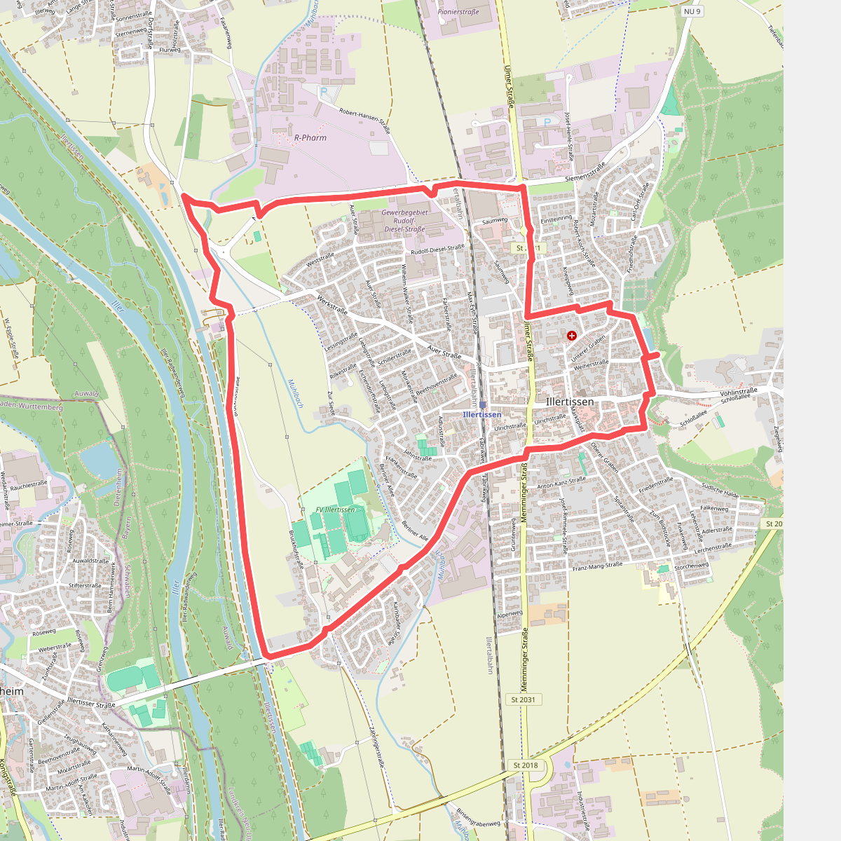 Wanderweg 5 Stadt Illertissen