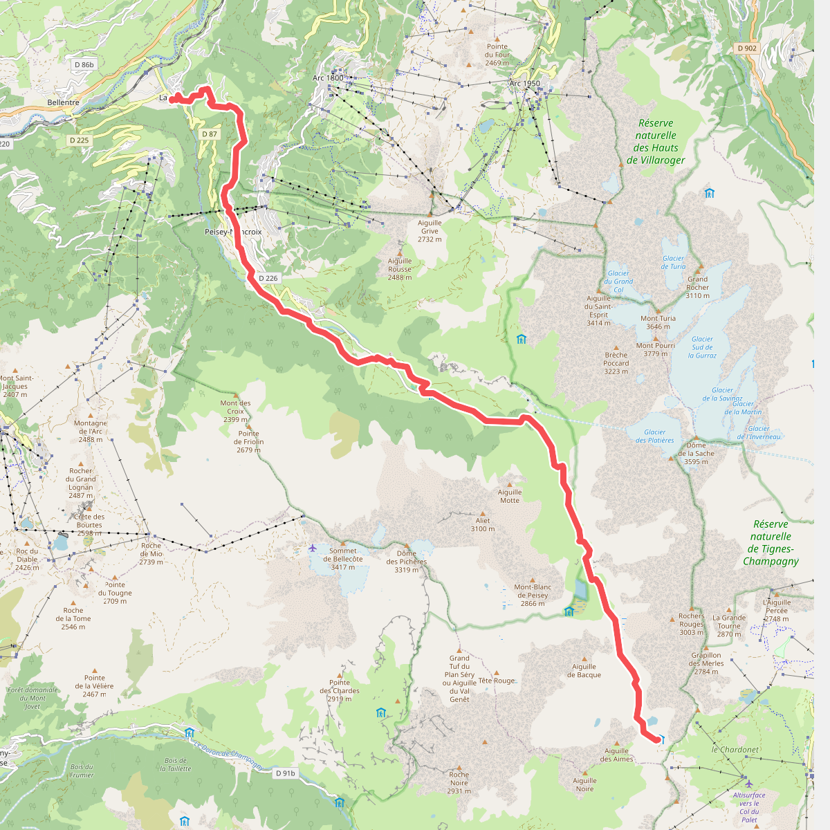 Landry - Refuge du Col du Palet · GR5 etappe 83