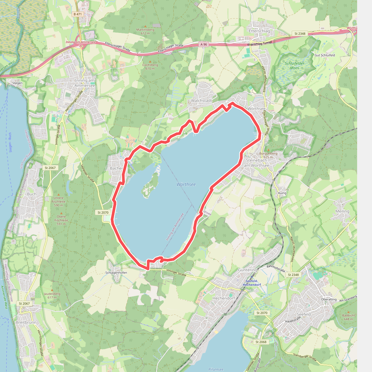 Rundwanderweg Wörthsee