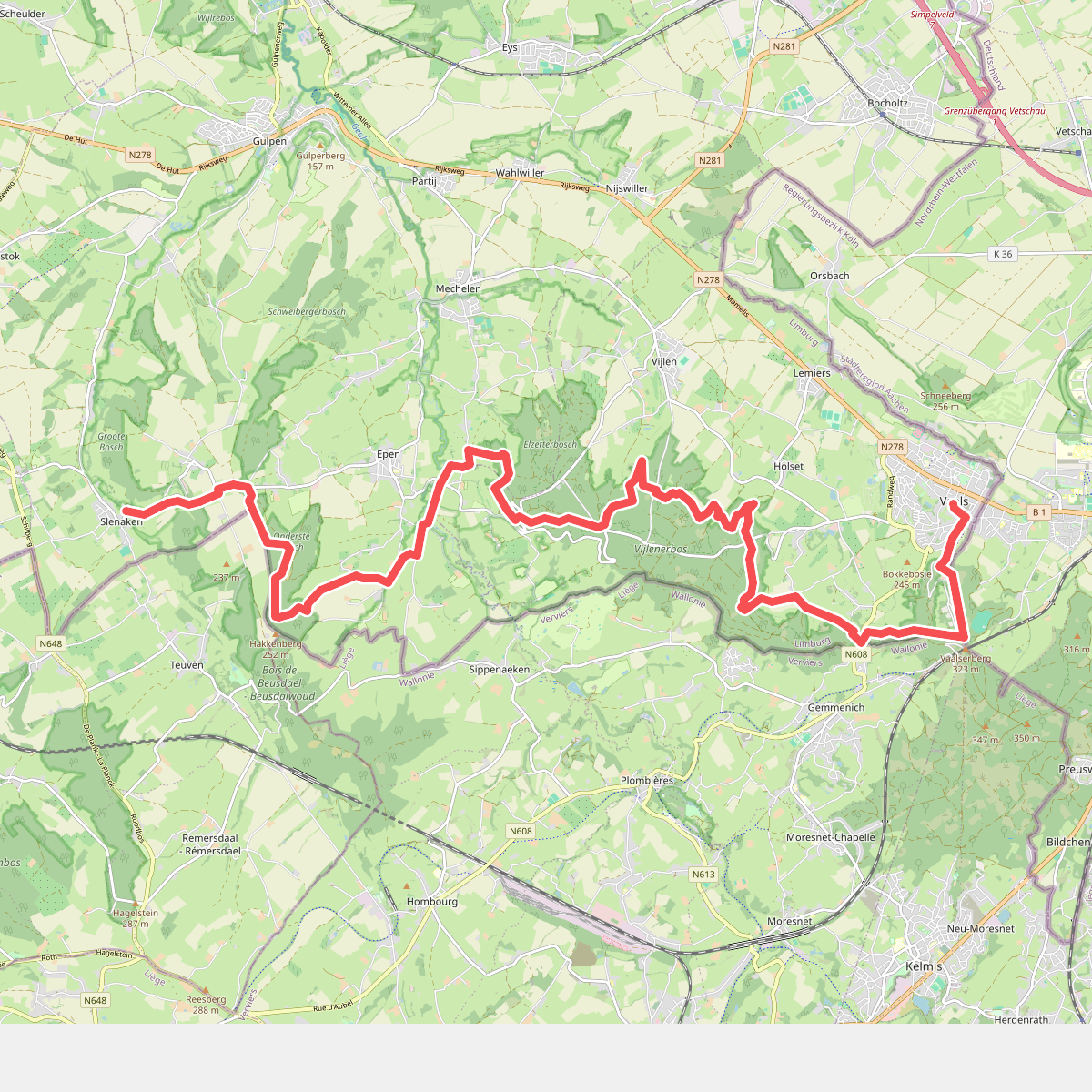 Slenaken - Vaals · Krijtlandpad etappe 3