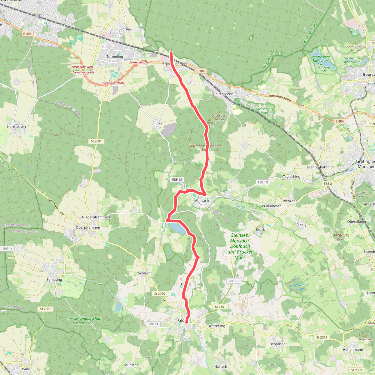 Würmsee-Inntal-Weitwanderweg (weiß auf rot)
