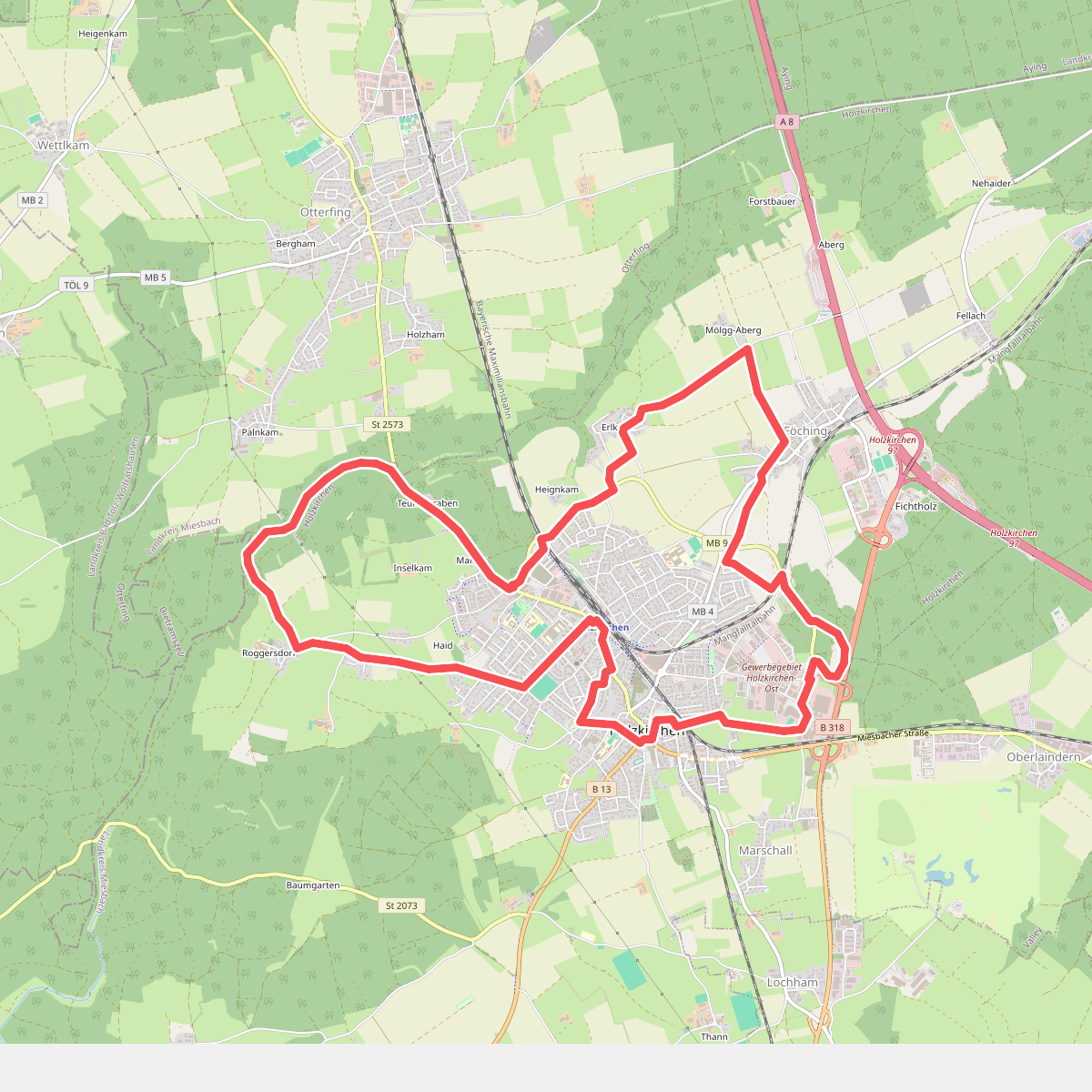 Geo-Lehrpfad Holzkirchen, Nordroute