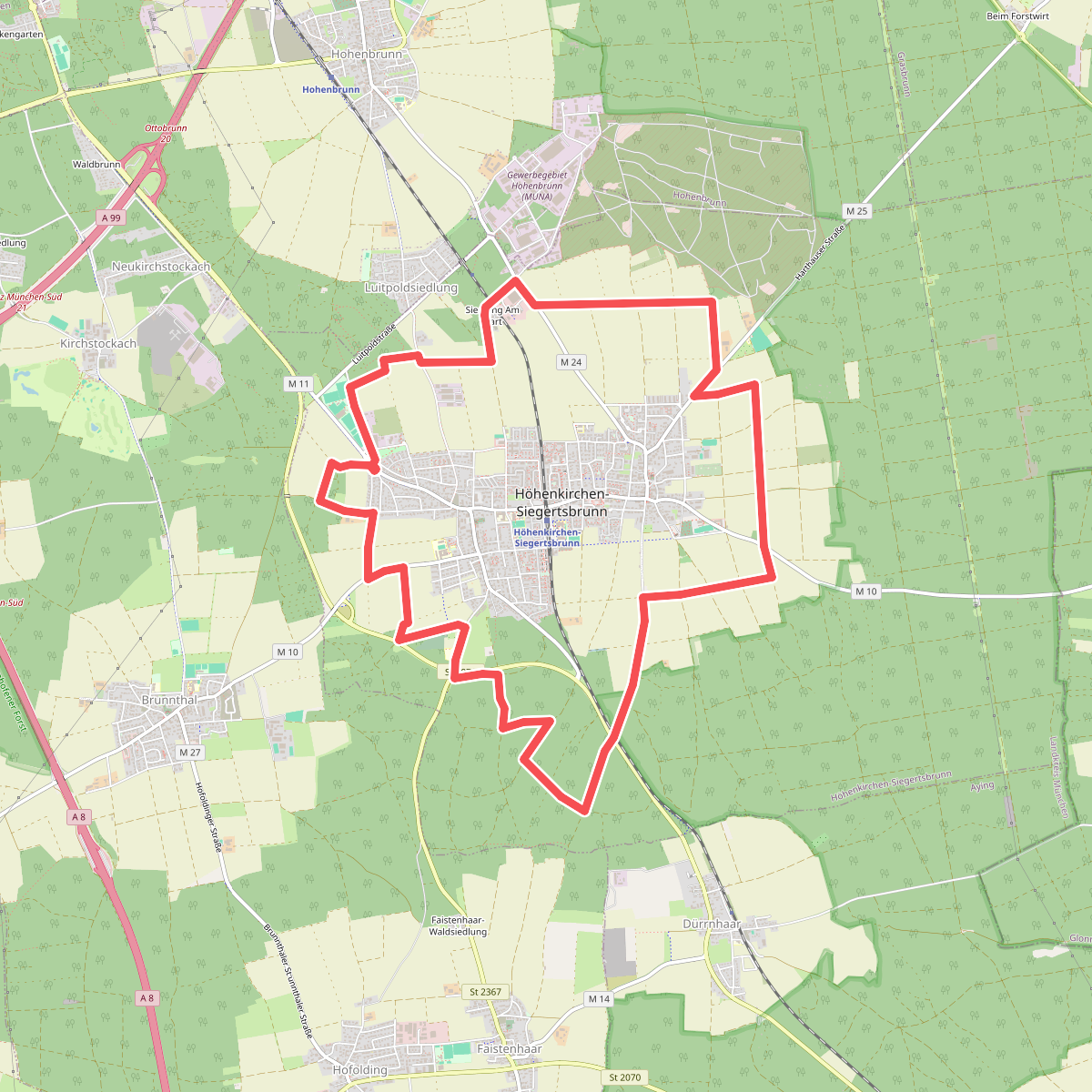 Wanderweg Höhenkirchen-Siegertsbrunn