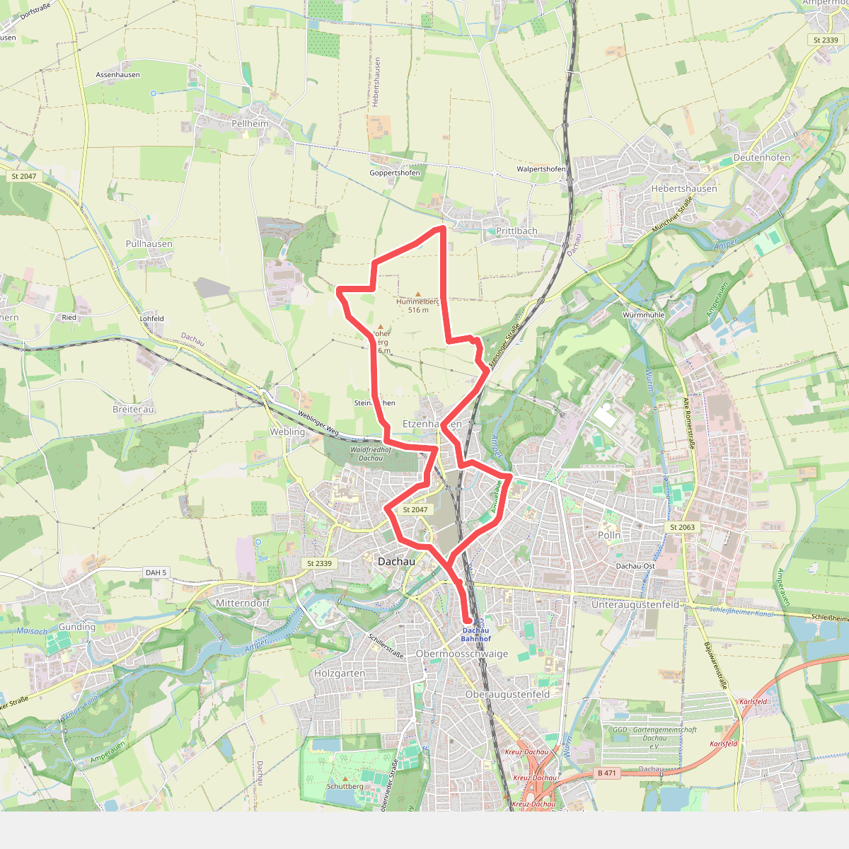 MVV Wanderweg Punkt