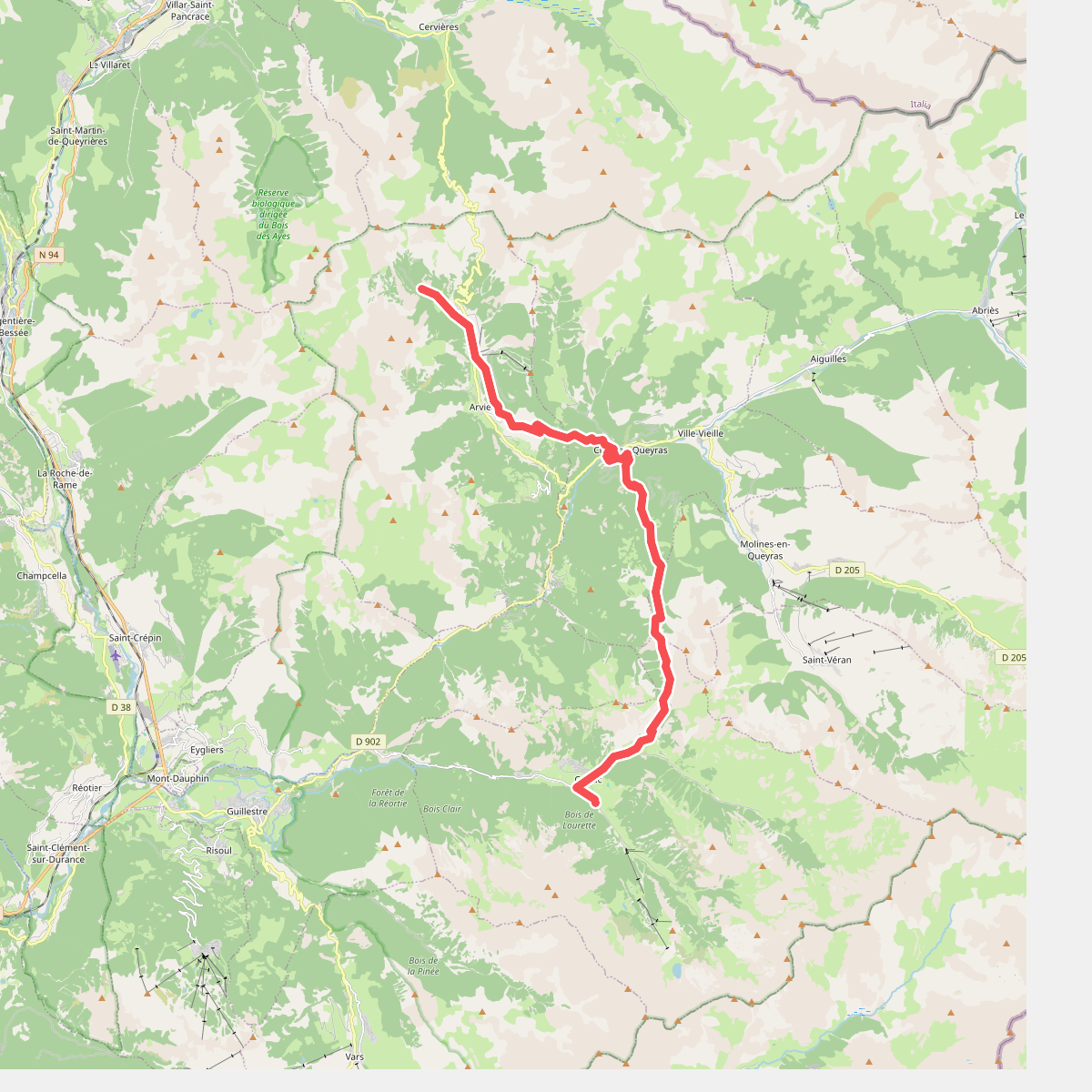 Brunissard - Ceillac · GR5 etappe 95