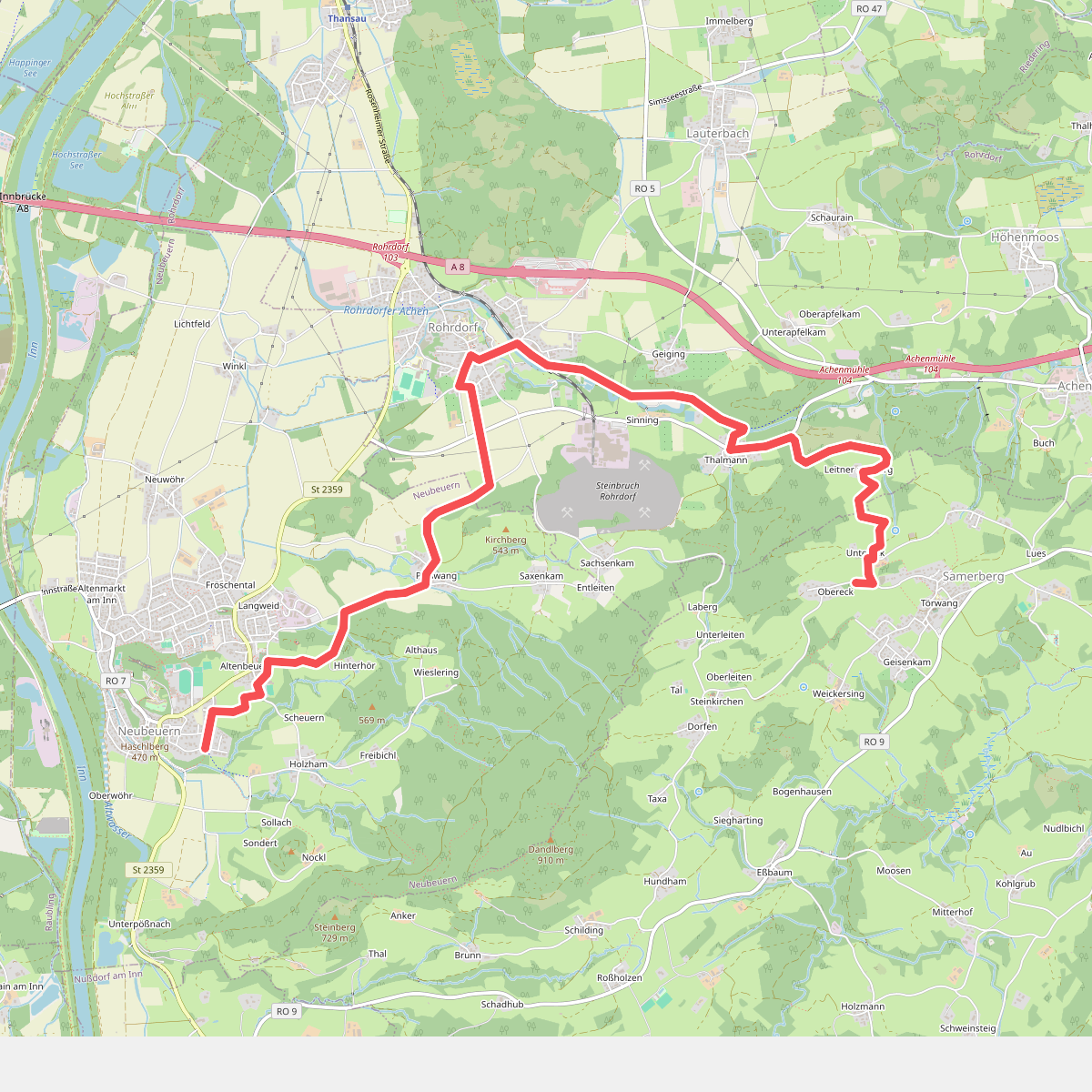 SalzAlpenWeg - SalzAlpenZuweg Rohrdorf