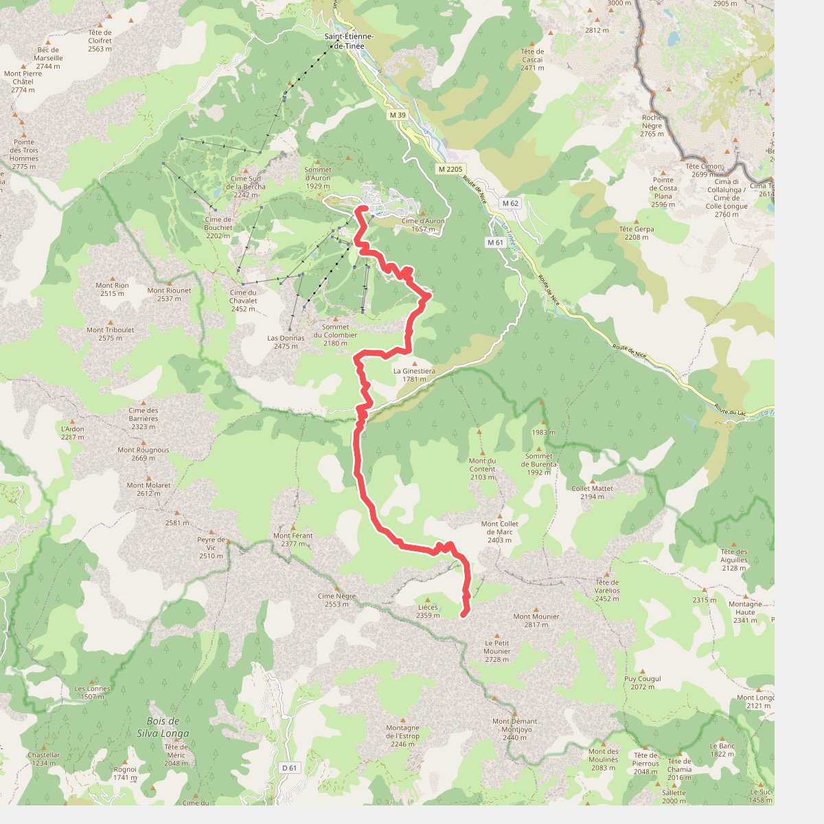 Auron - Combe de Crousette · GR5 etappe 100